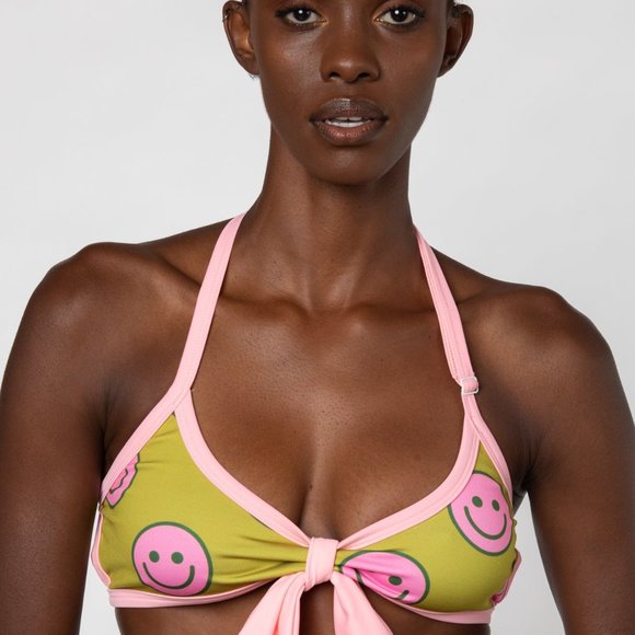 COPY - Skippy Halter Tie Swim Top - Picture 1 of 7